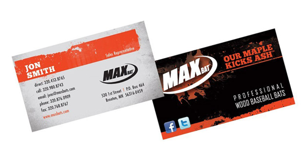 maxbat-cards Maxbats business cards
